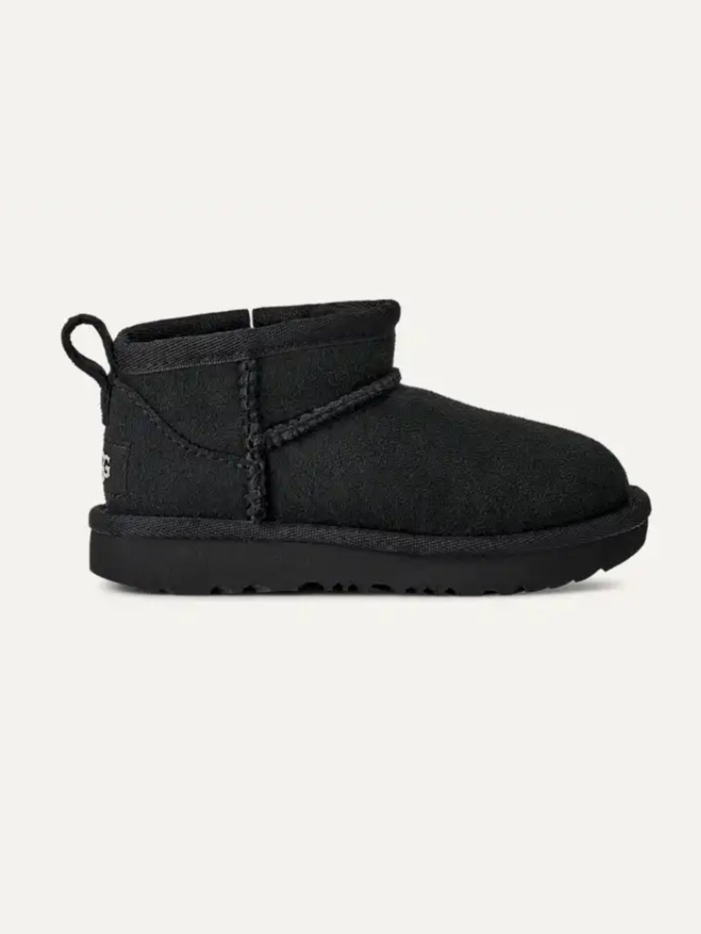 UGG Kids Black Ultra Classic Mini Slip-On Bootie Size 1